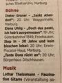 Lesung in Marburg 6.3.20